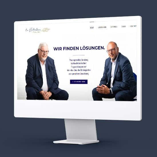 Website für Unternehmensberatung Consultant